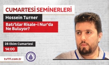 28 Ekim'de İİKV'da Hossein Turner Batılıların gözünde Risale-i Nur'u anlatacak