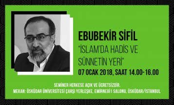 Ebubekir Sifil Üsküdar Üniversitesi'nde 'İslam'da Sünnetin Yeri'ni anlatacak