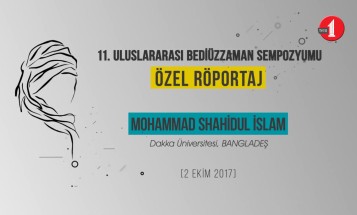 Mohammad Shahidul İslam 11. Uluslararası Bediüzzaman Sempozyumu izlenimlerini TV111'e anlattı. 