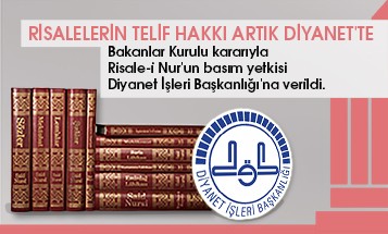 Risalelerin Telif Hakkı Artık Diyanet'te